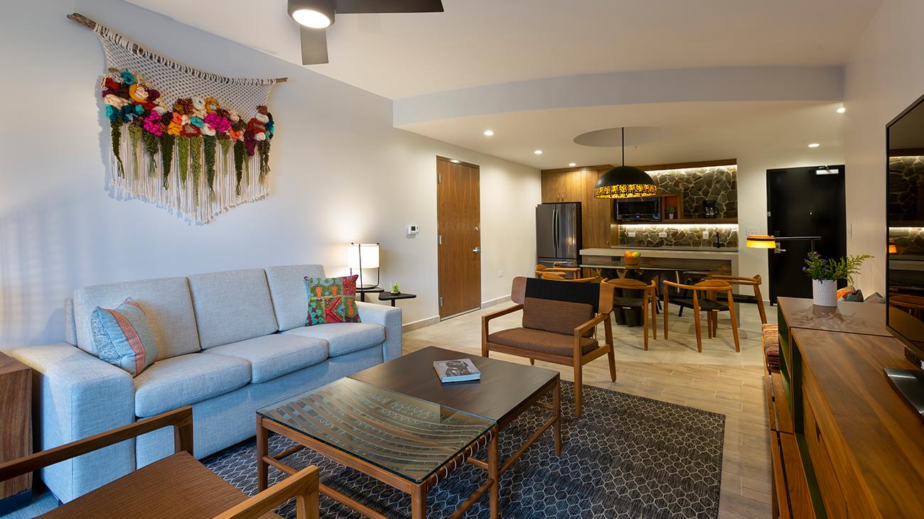 Living, Dining, and Kitchen Area